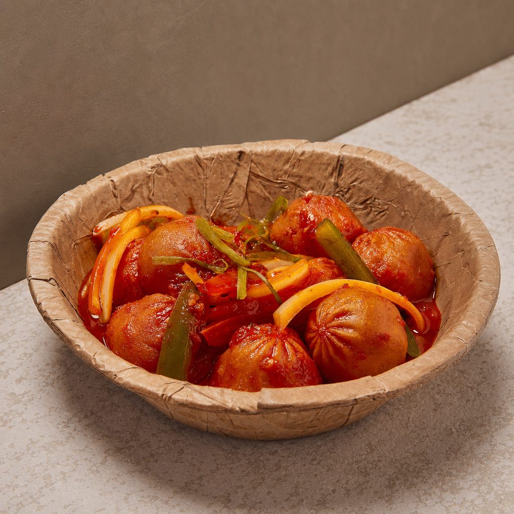 SWEET CHILLI MOMO.